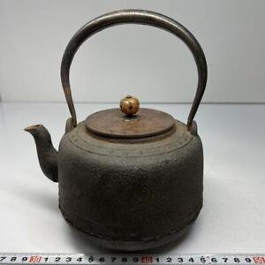 Japanese Antique Old Iron Kettle Teapot 1 6 Kg Tetsubin Tea Ceremony