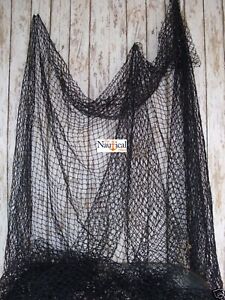 Authentic Fishing Net 10 X10 Black Crab Lobster Trap Real Vintage Netting