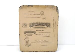 1913 Buick Motor Cars Moultrie Litho Lithographic Stone From Famous Art Litho