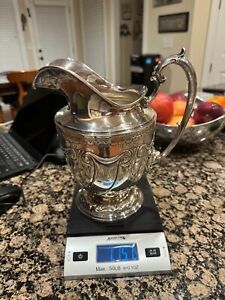 Gorham Sterling Silver Water Pitcher With Lion Mask 31 6 Ounces