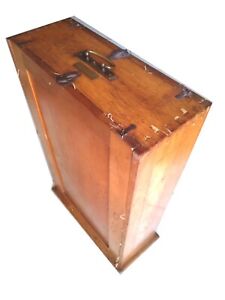 Antique Italian Portable Laboratory In Wooden Box Very Rare Unused See