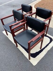 Beautiful Set Of 4 Danish Dining Chairs Mahogany Or Teak 1960s Mid Century