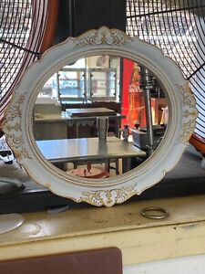 Omiro Decorative Wall Mirror Vintage Hanging Mirror Wood Plastic 14 7 L X 13 2 W
