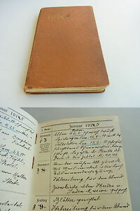 Diary Calendar Ulm 1915 Methodisten Prediger August Barnikel 1868 1937 