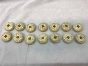 14 Vintage 1 In Ivory Shift Door Drawer Knob Bead Ball Spacer