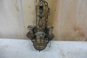 Vintage Solid Brass Lamp Country Western