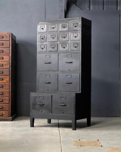 Antique Card Catalog And File Cabinet Stacking Card File Cabinet Multi Drawer