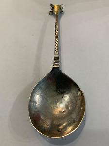 Antique Sterling Silver Large Spoon