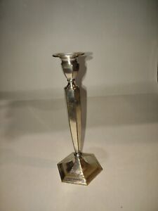 Candle Stick Meriden S P Co International S Co Vintage Silver Plated Hexagon