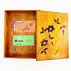 Japanese Wooden Cherry Bark Stationary Fumibako Letter Box Case Akita Hand Craft