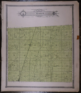 Old 1910 Plat Map Moro Township Madison County Illinois Free S H