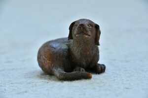Netsuke Dog Carving Sagemono Inro Ojime Japanese Amulet Lucky Charm Antique