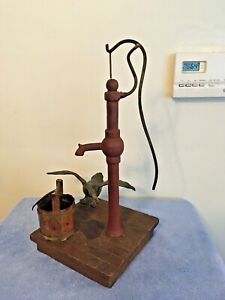 Curtis Jere Sculpture Goose At The Water Pump 1972 Signed Mid Century Modern