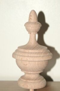 Wood Finial Unfinished For Newel Post Finial Or Cap Finial 18