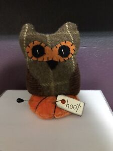 Primitive Pincushion Handmade Owl 5