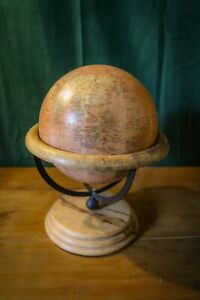 Vintage World Globe Removable Ball In Stand Large Rare Design