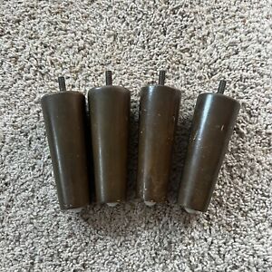 Set Of 4 Mcm Mid Century Modern 5 Inch Tapered Wooden Furniture Legs Lot 1