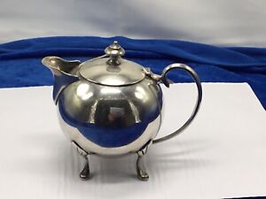 Antique Christopher Dresser Style Small Silver Plated Teapot