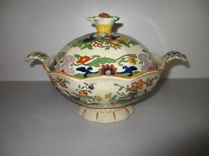 Antique Masons Ironstone C 1813 29 Table Vase Large Tureen Great Condition