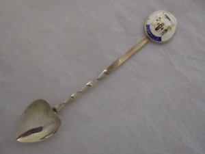 Jamaica Enamel Coat Of Arms Sterling Silver Souvenir Spoon