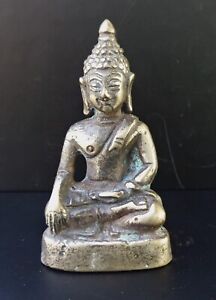 Old Thai Amulet Buddha Sukhothai Bronze