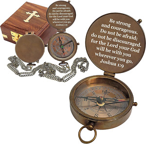 Brass Compass Engraved Gift For Son Grandson Daughter Baptism Confirmation Co 