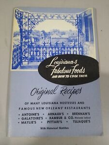 Vintage Cook Book Louisiana S Fabulous Foods And How To Cook Them