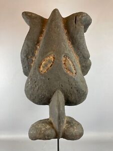 220623 Rare Old Tribal Used African Mambila Mask Cameroon 