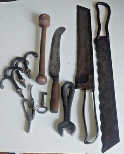 Outstanding Antique Farm House Primitive Tools Knives Hooks Pa Aafa Get All