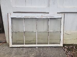 Eight 8 Pane Antique Window Sash 24 X 40 Inches Overall One Of Many Similar