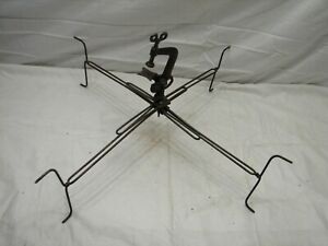Antique Portable 1867 Patent Yarn String Winder Spinning Tool Steel Brass