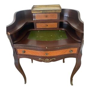 Early 20th Century Antique Inlaid Louis Xv Ladies Writing Desk Made In France