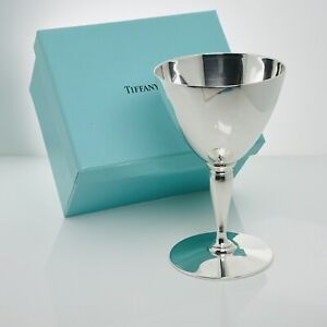 Tiffany Co Stem Wine Cocktail Goblet Cordial Glass Silver Makers 1890 S