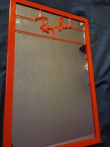 Vintage Ray Ban Sunglasses Advertising Display Sign With Mirror