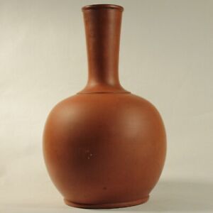 Antique Yixing Clay Pottery Vase Chinese Japanese Nice Shape Cracked 