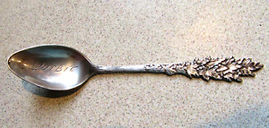Vintage Breadner Bmco Sterling Silver Quebec Souvenir Spoon Maple Leaf