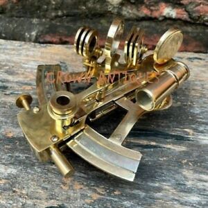 Collectible Antique Nautical Brass Sextant Working German Marine Maritime Gift