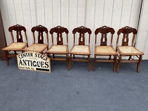 65165 Set Of 6 Antique Empire Dining Chairs Chair S