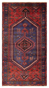 Traditional Vintage Hand Knotted Carpet 4 1 X 7 8 Wool Area Rug
