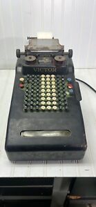 Vintage Model W Electric Victor Adding Machine Untested Display