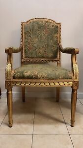 French 19th Century Guiltwood Louis Xvi Armchair