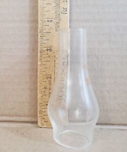 Miniature Oil Lamp Chimney Kerosene Antique Tiny 4 1 2 Tall Glass