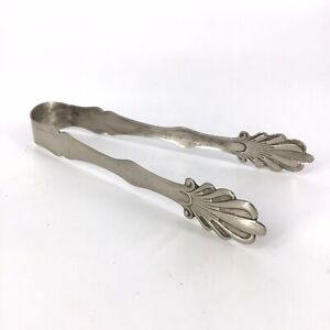 Vintage Ice Cube Tongs Leonard Silverplate Italy 7 Inches