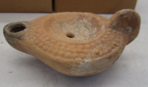 Ancient Phoenician Oil Lamp Votive Type 200 Bc To 200 Ad
