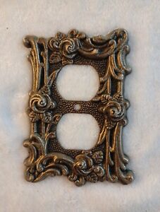American Tack At Hc Style D Ornate Outlet Plate Cover Victorian Rose 60d