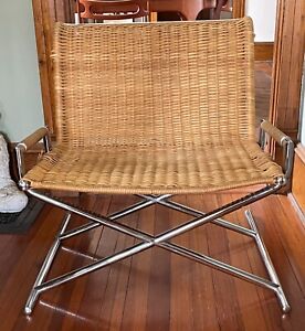 Ward Bennett Sled Lounge Chair For Brickel Associates 1960s