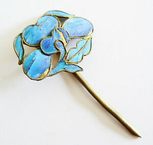 Qing Dynasty Kingfisher Feather Hair Pin Chinese Antique Vintage Tian Tsui 