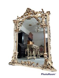 Large Mirror Baroque Venetian Italy Years 70
