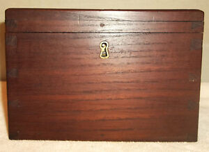 19th C Dovetailed Walnut Folk Art Document Or Dowry Box Signed H B Wagner 1895
