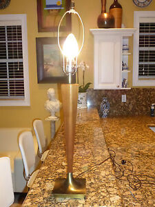 Mid Century Laurel Wishbone Era Table Lamp 31 Tall